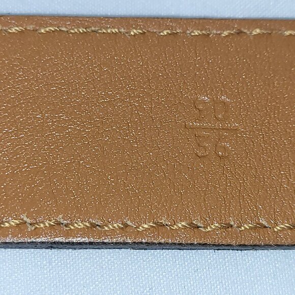 Miu Miu Black Leather Belt with Brass Accents Size M/L - Picture 9 of 11